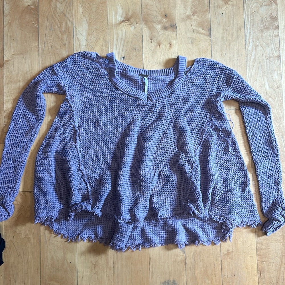 Free people xs sweater purple